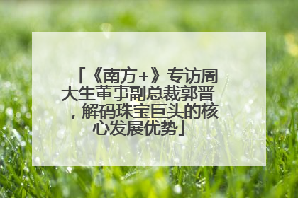 《南方+》专访周大生董事副总裁郭晋，解码珠宝巨头的核心发展优势