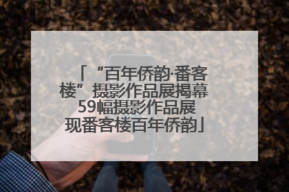“百年侨韵·番客楼”摄影作品展揭幕 59幅摄影作品展现番客楼百年侨韵