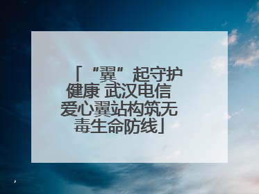 “翼”起守护健康 武汉电信爱心翼站构筑无毒生命防线