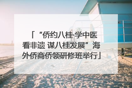 “侨约八桂·学中医 看非遗 谋八桂发展”海外侨商侨领研修班举行
