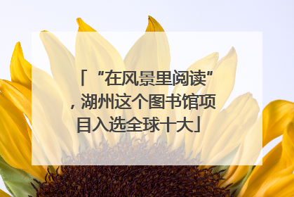 “在风景里阅读”，湖州这个图书馆项目入选全球十大