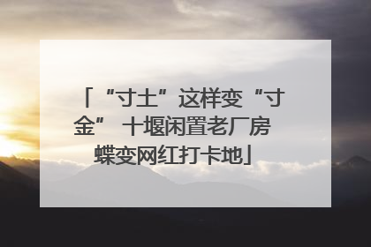 “寸土”这样变“寸金” 十堰闲置老厂房蝶变网红打卡地