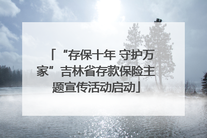 “存保十年 守护万家”吉林省存款保险主题宣传活动启动