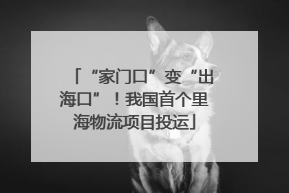 “家门口”变“出海口”！我国首个里海物流项目投运