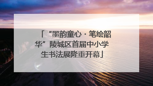 “墨韵童心・笔绘韶华”陵城区首届中小学生书法展隆重开幕