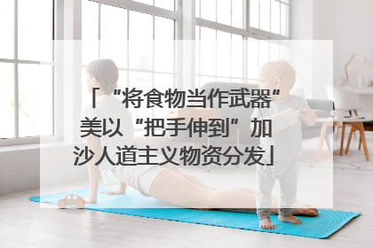 “将食物当作武器” 美以“把手伸到”加沙人道主义物资分发