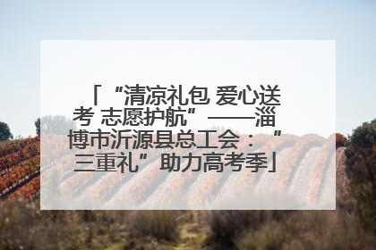 “清凉礼包 爱心送考 志愿护航”——淄博市沂源县总工会：“三重礼”助力高考季