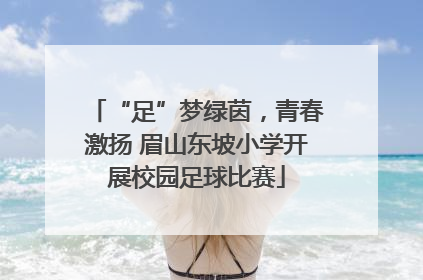 “足”梦绿茵，青春激扬 眉山东坡小学开展校园足球比赛