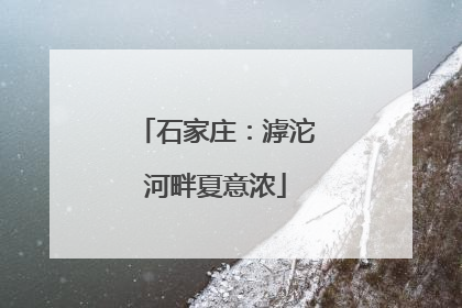 石家庄：滹沱河畔夏意浓