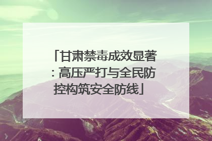 甘肃禁毒成效显著：高压严打与全民防控构筑安全防线