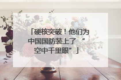 硬核突破！他们为中国国防装上了 “空中千里眼”
