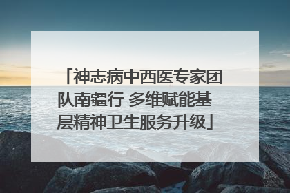 神志病中西医专家团队南疆行 多维赋能基层精神卫生服务升级