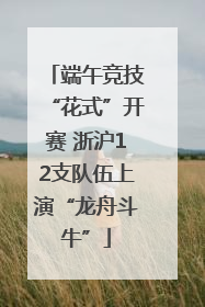 端午竞技“花式”开赛 浙沪12支队伍上演“龙舟斗牛”