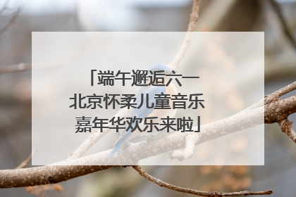 端午邂逅六一 北京怀柔儿童音乐嘉年华欢乐来啦