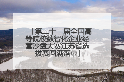 第二十一届全国高等院校数智化企业经营沙盘大赛江苏省选拔赛圆满落幕