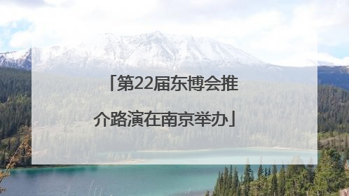 第22届东博会推介路演在南京举办