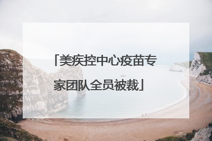 美疾控中心疫苗专家团队全员被裁