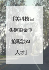 美科技巨头砸重金争抢稀缺AI人才