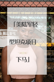 美陆军轻型坦克项目下马