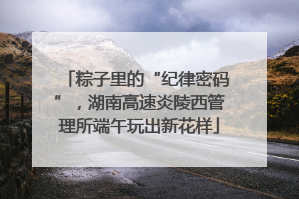粽子里的“纪律密码”，湖南高速炎陵西管理所端午玩出新花样