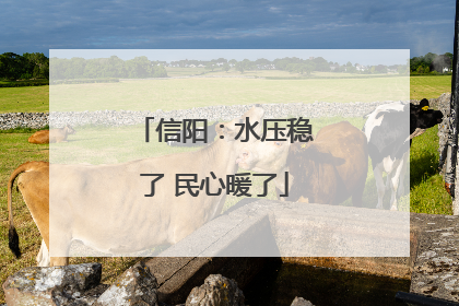 信阳：水压稳了 民心暖了