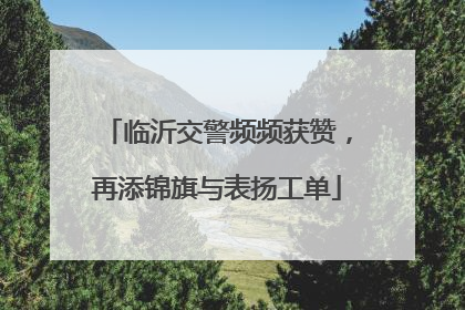 临沂交警频频获赞，再添锦旗与表扬工单
