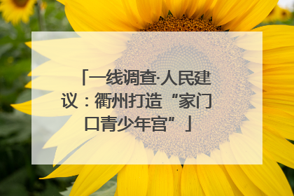 一线调查·人民建议：衢州打造“家门口青少年宫”