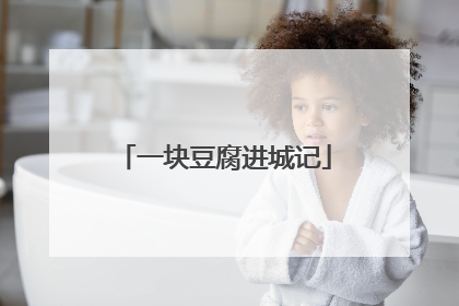 一块豆腐进城记