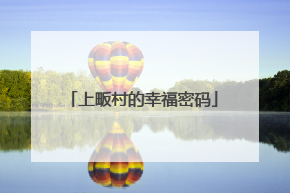 上畈村的幸福密码