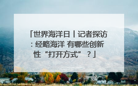 世界海洋日丨记者探访：经略海洋 有哪些创新性“打开方式”？