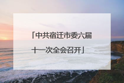 中共宿迁市委六届十一次全会召开