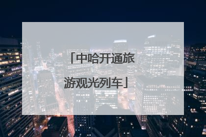 中哈开通旅游观光列车