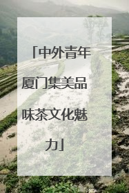 中外青年厦门集美品味茶文化魅力