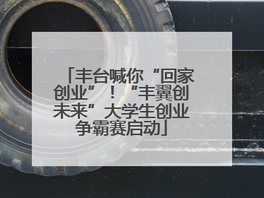 丰台喊你“回家创业”！“丰翼创未来”大学生创业争霸赛启动