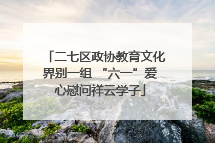 二七区政协教育文化界别一组 “六一”爱心慰问祥云学子