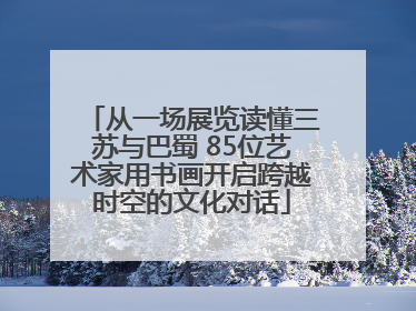 从一场展览读懂三苏与巴蜀 85位艺术家用书画开启跨越时空的文化对话
