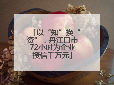 以“知”换“资”，丹江口市72小时为企业授信千万元