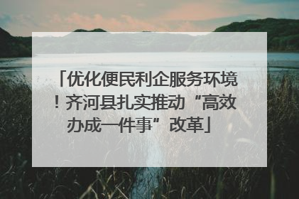 优化便民利企服务环境！齐河县扎实推动“高效办成一件事”改革