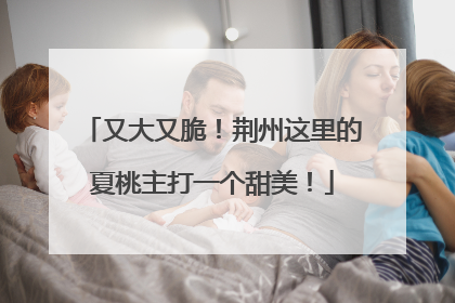 又大又脆！荆州这里的夏桃主打一个甜美！