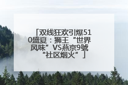 双线狂欢引爆510盛夏：狮王“世界风味”VS燕京9號“社区烟火”