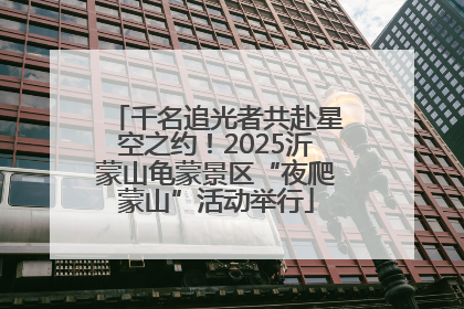 千名追光者共赴星空之约！2025沂蒙山龟蒙景区“夜爬蒙山”活动举行