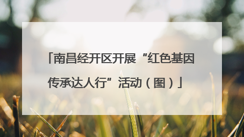 南昌经开区开展“红色基因传承达人行”活动（图）
