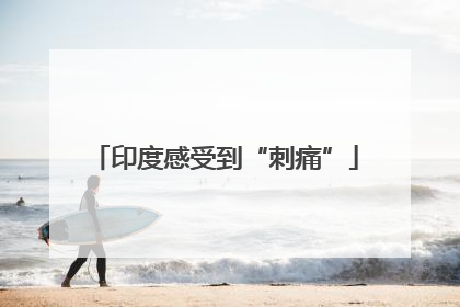 印度感受到“刺痛”