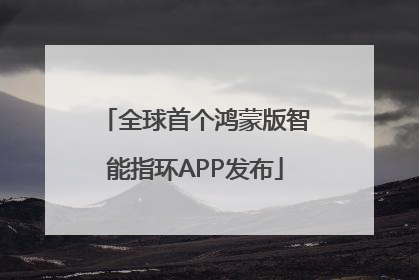 全球首个鸿蒙版智能指环APP发布