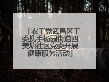 农工党武昌区工委携手杨园街道四美塘社区党委开展健康服务活动