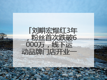刘畊宏爆红3年，粉丝首次跌破6000万，线下运动品牌门店开业一周实景曝光