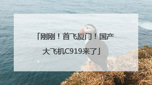 刚刚！首飞厦门！国产大飞机C919来了