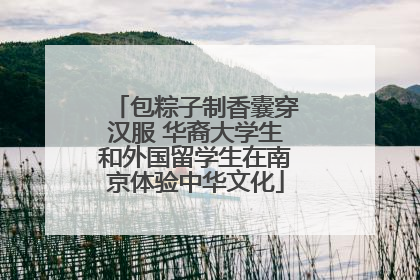 包粽子制香囊穿汉服 华裔大学生和外国留学生在南京体验中华文化