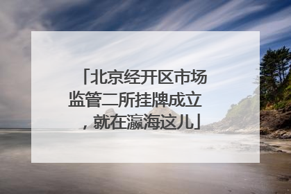 北京经开区市场监管二所挂牌成立，就在瀛海这儿