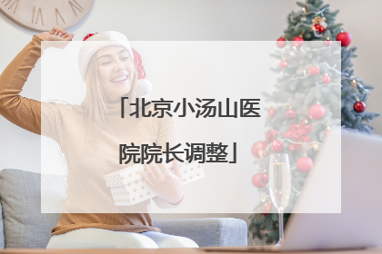 北京小汤山医院院长调整